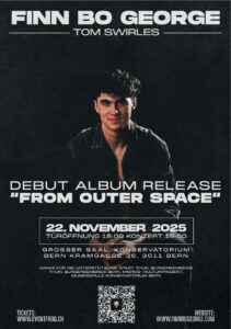 Finn Bo George Konzertflyer Release Debütalbum "From Outer Space", 22.11.25